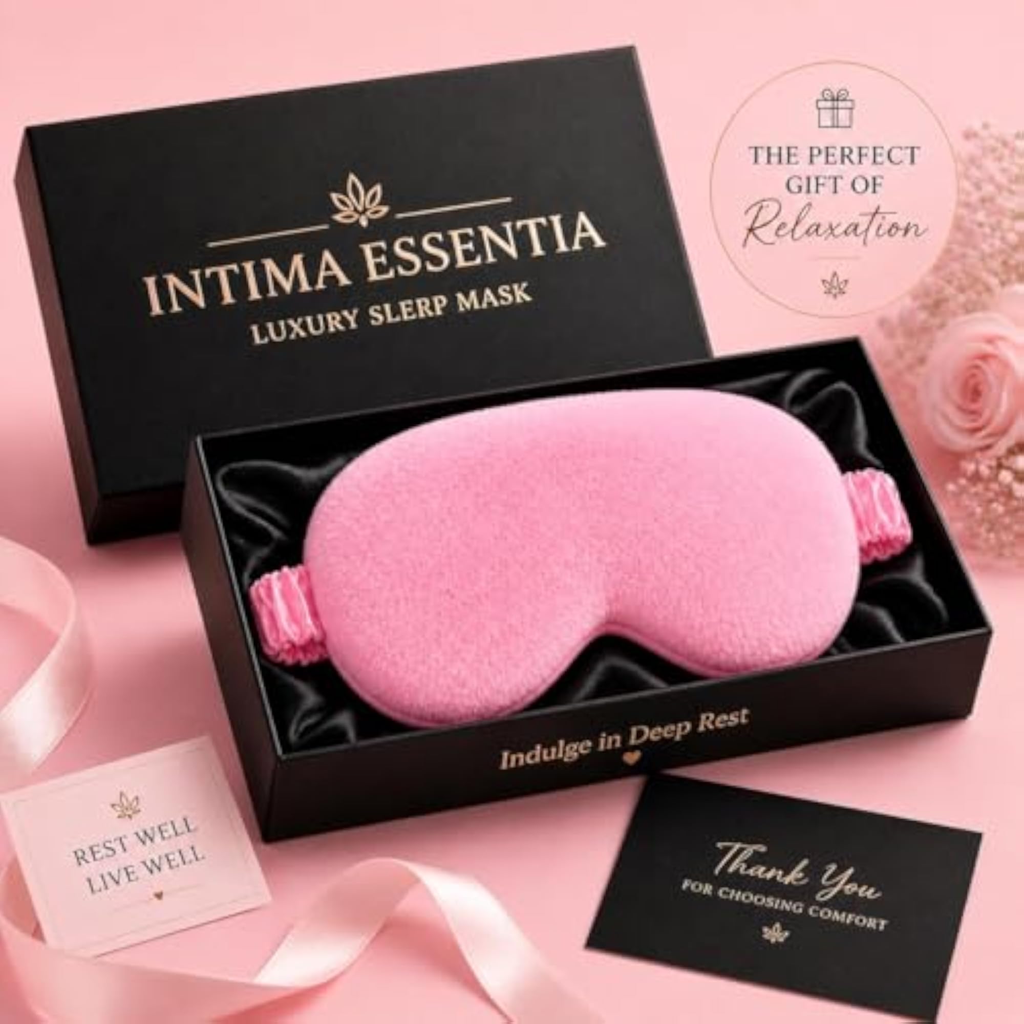 Premium Mulberry Silk Faux Fur Eye Mask for Sleeping